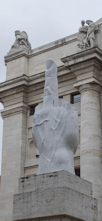 Обои 828x1792 скульптура, Милан