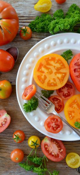 vegetables, tomatoes Wallpaper 1080x2340