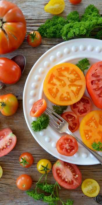 vegetables, tomatoes Wallpaper 720x1440