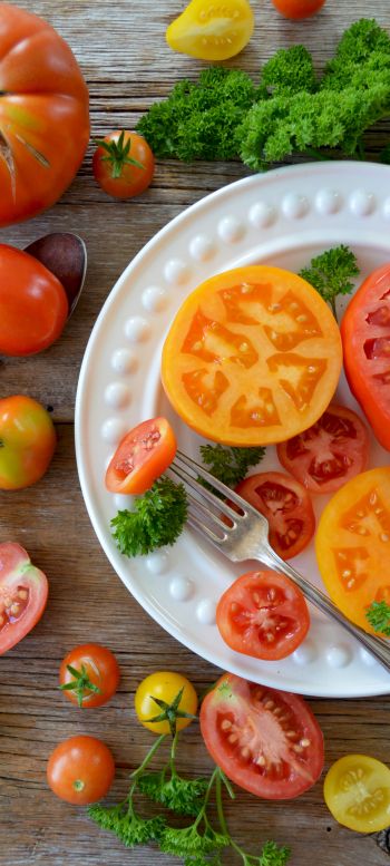 vegetables, tomatoes Wallpaper 1440x3200