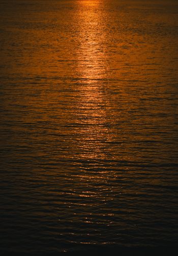 water, sea, sunset Wallpaper 1640x2360