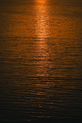 water, sea, sunset Wallpaper 640x960