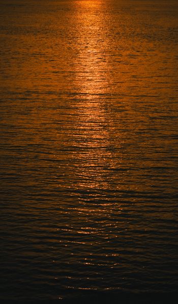 water, sea, sunset Wallpaper 600x1024
