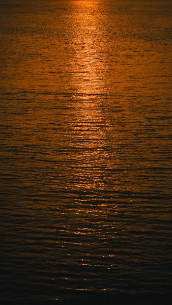 water, sea, sunset Wallpaper 640x1136