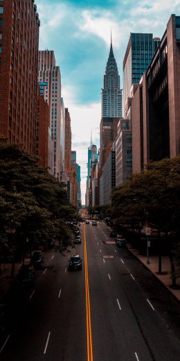 Chrysler Building, New York, USA Wallpaper 720x1440