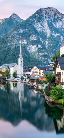 Hallstatt, Austria, lake Wallpaper 1080x2340