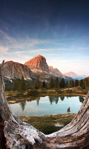 Lago Limides, Italy Wallpaper 1200x2000