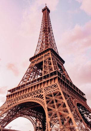 eiffel tower, Paris, France Wallpaper 1640x2360