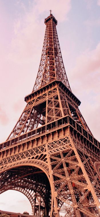 eiffel tower, Paris, France Wallpaper 1080x2340