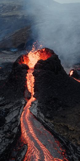 lava, eruption Wallpaper 720x1440