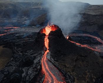 lava, eruption Wallpaper 1280x1024