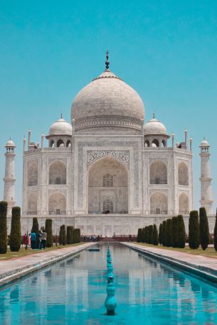 Taj Mahal, Agra, India Wallpaper 640x960
