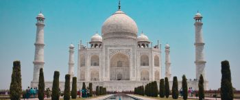Taj Mahal, Agra, India Wallpaper 3440x1440