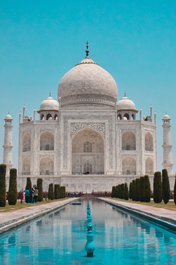 Taj Mahal, Agra, India Wallpaper 640x960
