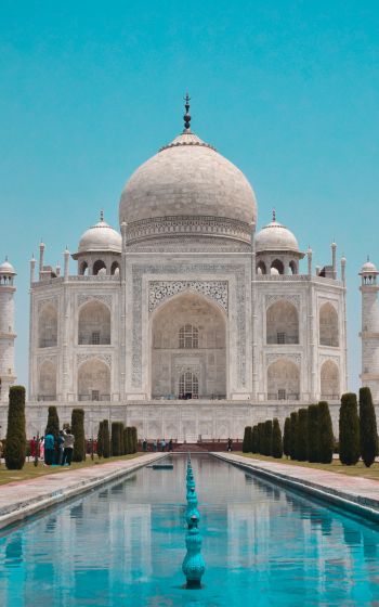 Taj Mahal, Agra, India Wallpaper 800x1280