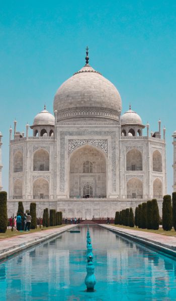Taj Mahal, Agra, India Wallpaper 600x1024