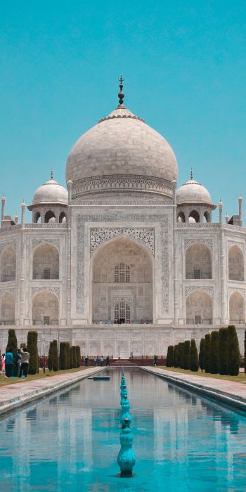 Taj Mahal, Agra, India Wallpaper 720x1440