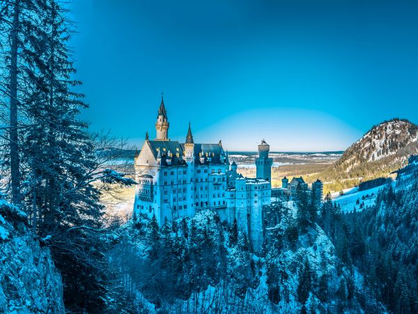 Neuschwanstein Castle, Germany Wallpaper 1024x768