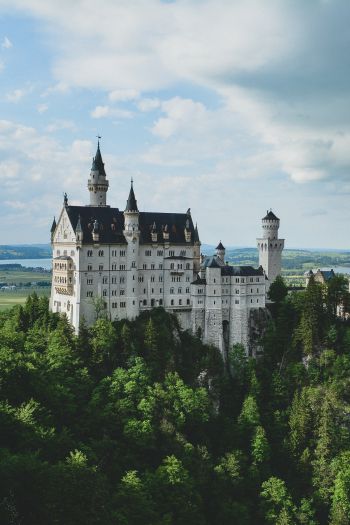 Обои 640x960 Замок Нойшванштайн, Германия