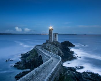 Lighthouse Fifth Minu, Sliding, France Wallpaper 1280x1024