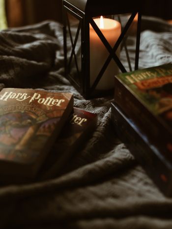 Обои 1620x2160 Гарри Поттер, книги