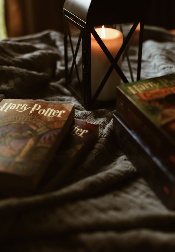 Обои 1640x2360 Гарри Поттер, книги