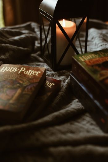 Обои 640x960 Гарри Поттер, книги