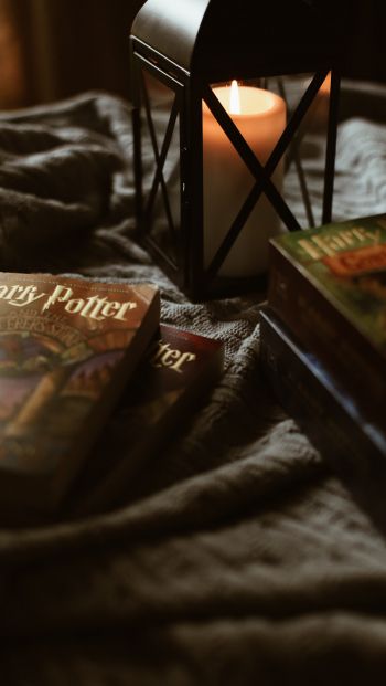 Обои 640x1136 Гарри Поттер, книги