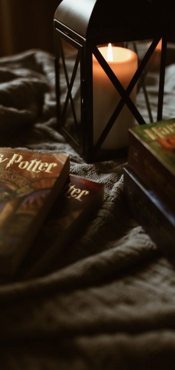 Обои 1080x2280 Гарри Поттер, книги