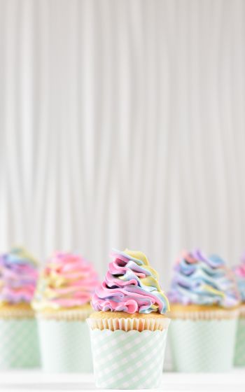 cupcakes, cream Wallpaper 1200x1920