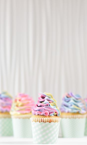 cupcakes, cream Wallpaper 1200x2000