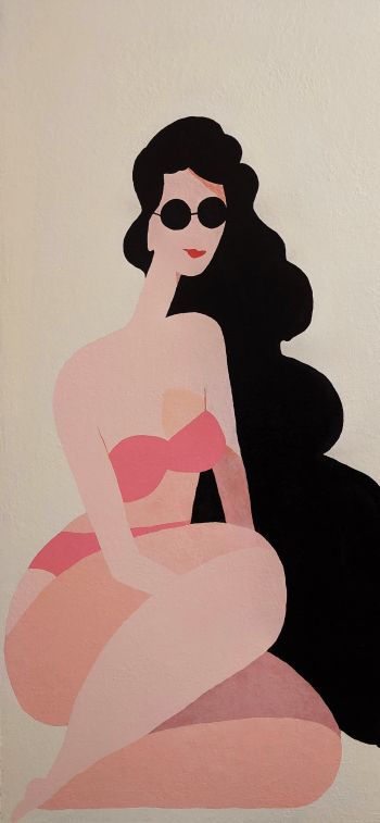 figure, girl Wallpaper 828x1792