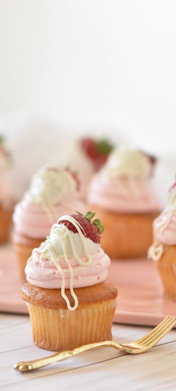 cupcakes, dessert Wallpaper 1080x2400