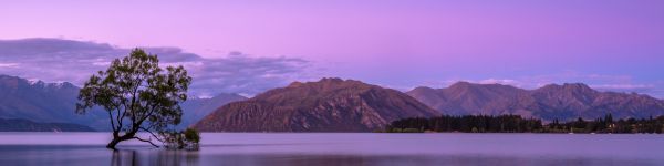 Wanaka, Otago, New Zealand Wallpaper 1590x400