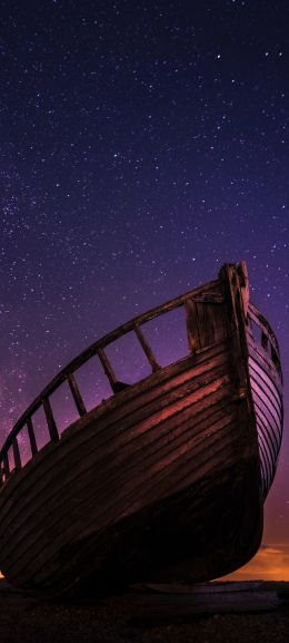 Dungeness, Great Britain, boat Wallpaper 1440x3200