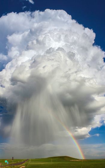 clouds, rainbow Wallpaper 1752x2800