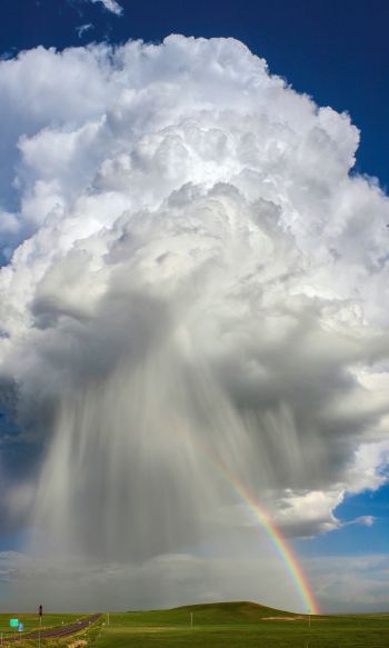 clouds, rainbow Wallpaper 1200x2000