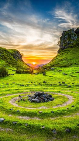 Skye, Great Britain, mountains Wallpaper 2160x3840