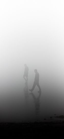 fog, people Wallpaper 1080x2340