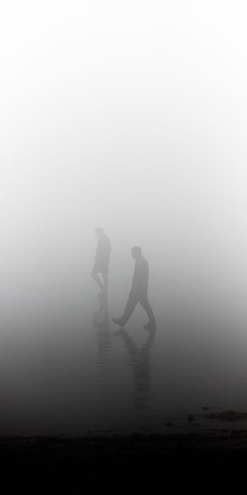 fog, people Wallpaper 720x1440
