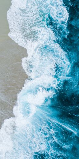 sea, waves, shore Wallpaper 720x1440