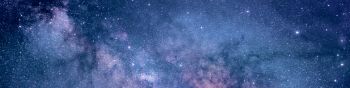 starry sky, milky way Wallpaper 1590x400