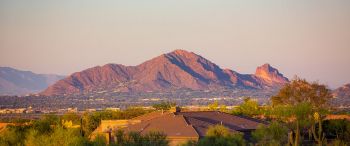 Arizona, USA, over the rooftops Wallpaper 3440x1440