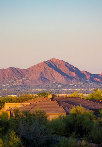 Arizona, USA, over the rooftops Wallpaper 1668x2388