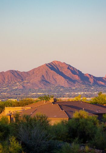 Arizona, USA, over the rooftops Wallpaper 1640x2360