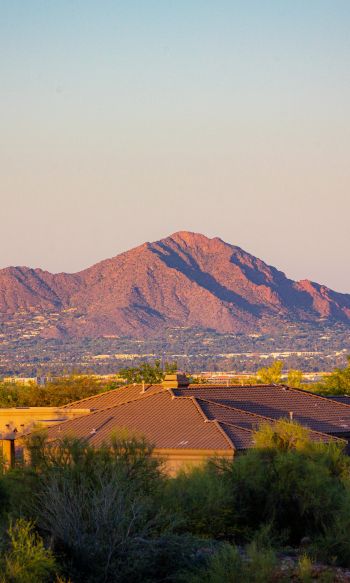 Arizona, USA, over the rooftops Wallpaper 1200x2000