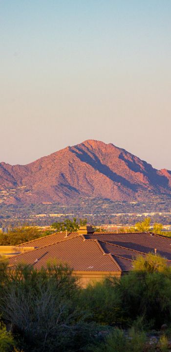 Arizona, USA, over the rooftops Wallpaper 1440x2960