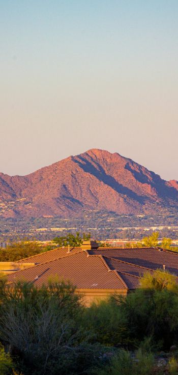 Arizona, USA, over the rooftops Wallpaper 1440x3040
