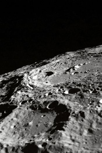 surface of the moon Wallpaper 640x960