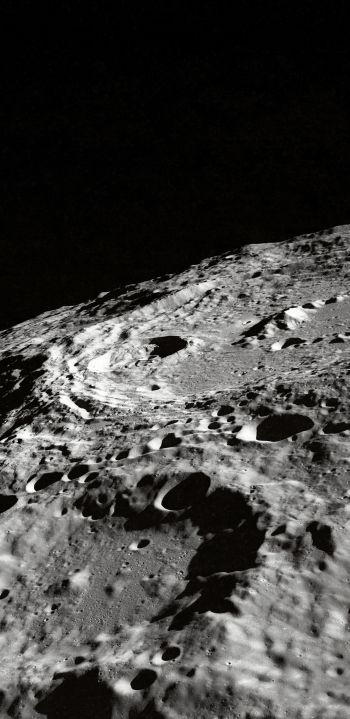 surface of the moon Wallpaper 1080x2220